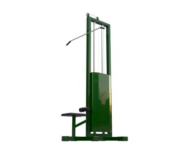 Beyaz arka planda spor aletleri