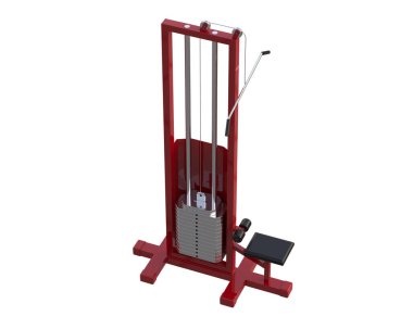 Beyaz arka planda spor aletleri