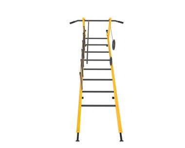 Beyaz arka planda spor aletleri