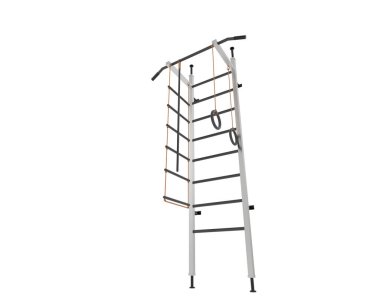 Beyaz arka planda spor aletleri