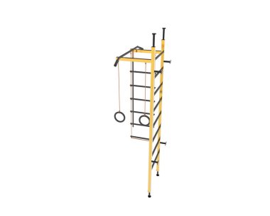 Beyaz arka planda spor aletleri