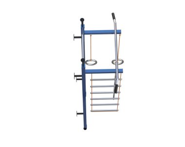 Beyaz arka planda spor aletleri