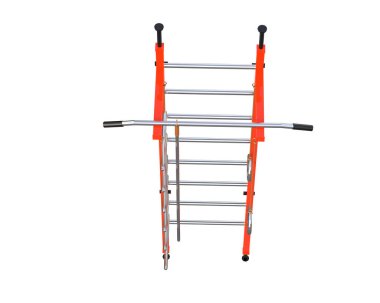 Beyaz arka planda spor aletleri