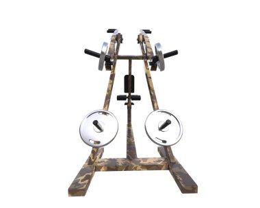 Beyaz arka planda spor aletleri