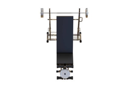 Beyaz arka planda spor aletleri