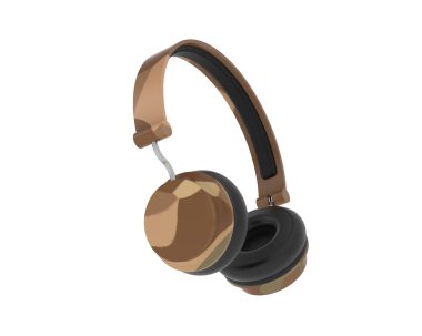 Beyaz arkaplanda izole kulaklıklar 