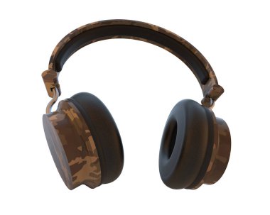 Beyaz arkaplanda izole kulaklıklar 