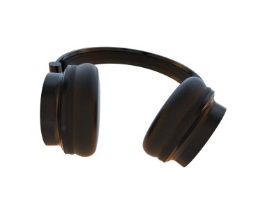 Beyaz arkaplanda izole kulaklıklar 