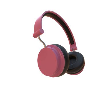 Beyaz arkaplanda izole kulaklıklar 