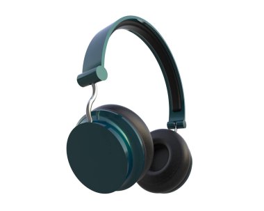 Beyaz arkaplanda izole kulaklıklar 