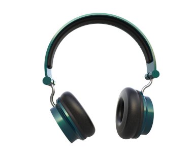 Beyaz arkaplanda izole kulaklıklar 