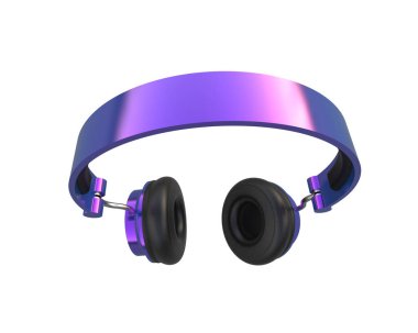 Beyaz arkaplanda izole kulaklıklar 