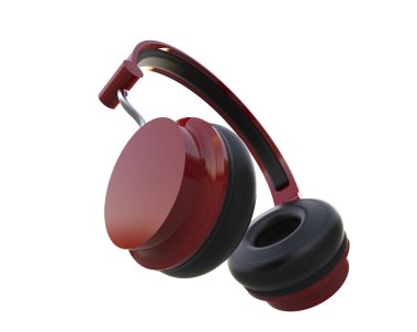 Beyaz arkaplanda izole kulaklıklar 