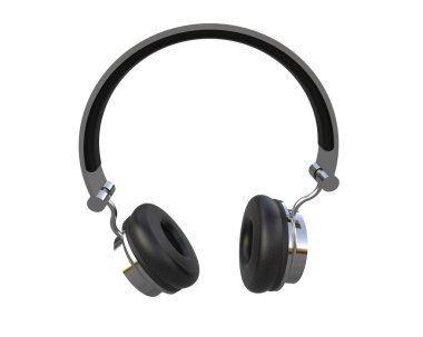 Beyaz arkaplanda izole kulaklıklar 