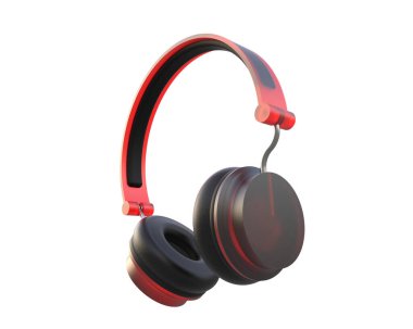 Beyaz arkaplanda izole kulaklıklar 