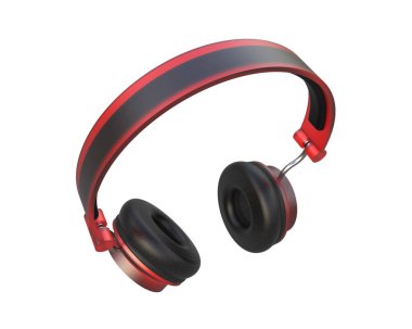 Beyaz arkaplanda izole kulaklıklar 