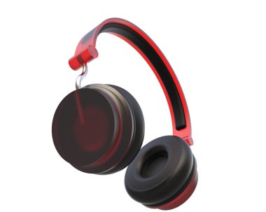 Beyaz arkaplanda izole kulaklıklar 