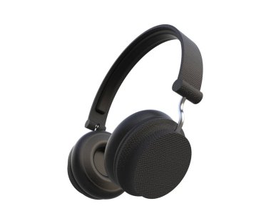 Beyaz arkaplanda izole kulaklıklar 