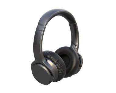 Beyaz arkaplanda izole kulaklıklar 