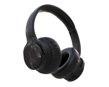 Beyaz arkaplanda izole kulaklıklar 