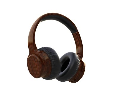 Beyaz arkaplanda izole kulaklıklar 