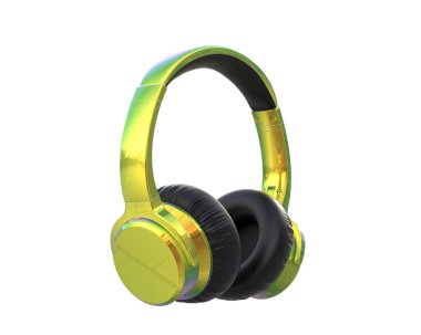 Beyaz arkaplanda izole kulaklıklar 