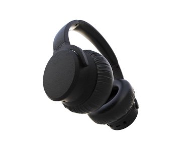 Beyaz arkaplanda izole kulaklıklar 