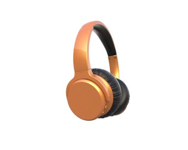 Beyaz arkaplanda izole kulaklıklar 