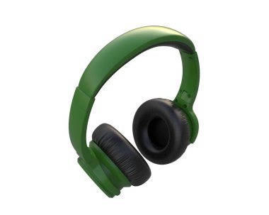 Beyaz arkaplanda izole kulaklıklar 