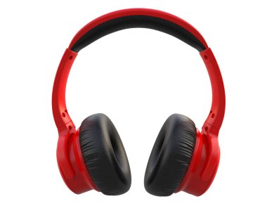 Beyaz arkaplanda izole kulaklıklar 