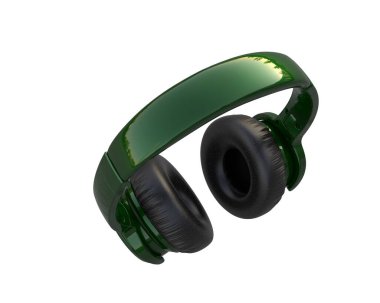 Beyaz arkaplanda izole kulaklıklar 