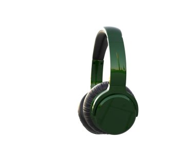 Beyaz arkaplanda izole kulaklıklar 