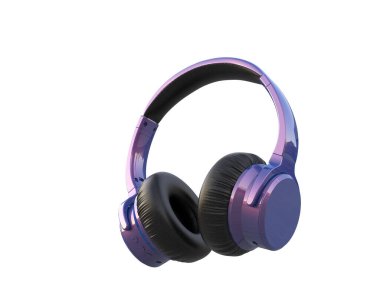 Beyaz arkaplanda izole kulaklıklar 