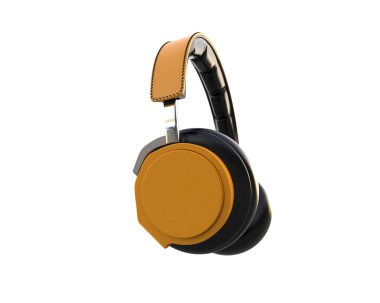 Beyaz arkaplanda izole kulaklıklar 