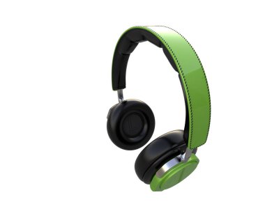 Beyaz arkaplanda izole kulaklıklar 