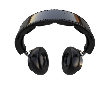 Beyaz arkaplanda izole kulaklıklar 