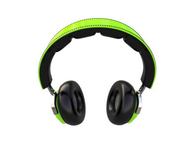 Beyaz arkaplanda izole kulaklıklar 