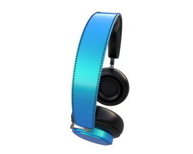 Beyaz arkaplanda izole kulaklıklar 