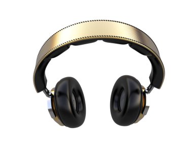 Beyaz arkaplanda izole kulaklıklar 