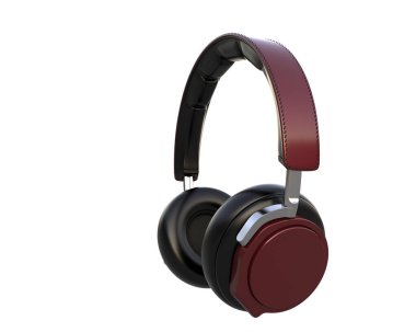 Beyaz arkaplanda izole kulaklıklar 