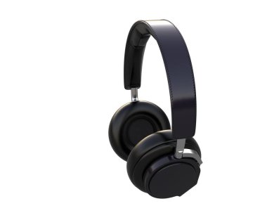 Beyaz arkaplanda izole kulaklıklar 