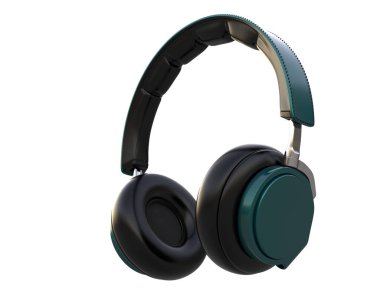 Beyaz arkaplanda izole kulaklıklar 