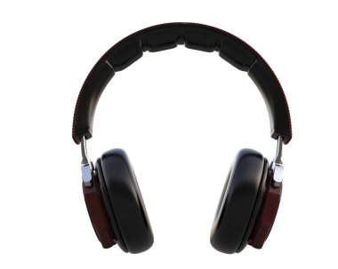 Beyaz arkaplanda izole kulaklıklar 