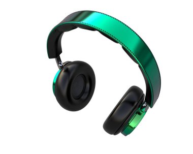 Beyaz arkaplanda izole kulaklıklar 