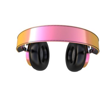 Beyaz arkaplanda izole kulaklıklar 