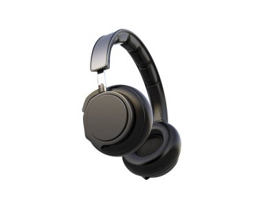 Beyaz arkaplanda izole kulaklıklar 