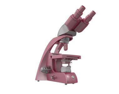 Beyaz arkaplanda mikroskop izole edildi 