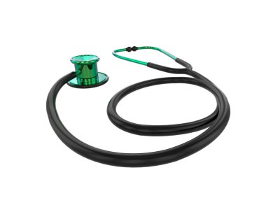 steteskop beyaz arkaplanda izole edildi 