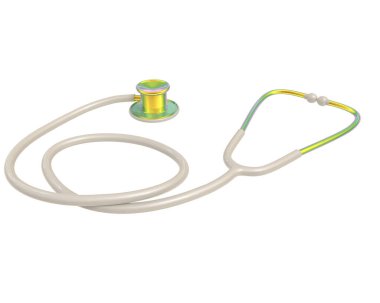 steteskop beyaz arkaplanda izole edildi 