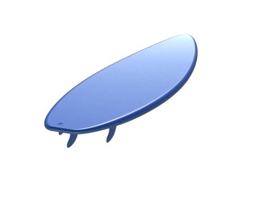 Sörf tahtası arka planda izole edilmiş. 3d görüntüleme - illüstrasyon